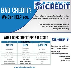 Customizable Design Templates for Credit