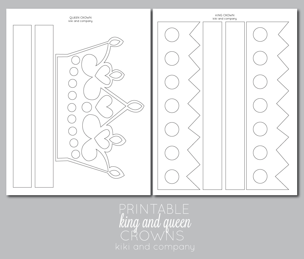 Printable Kings and Queens crown Free Printable The