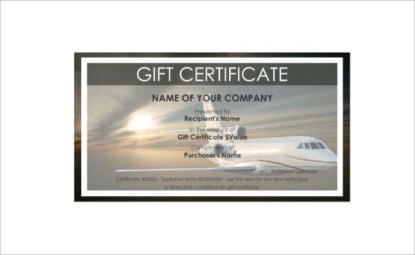 9 Travel Gift Certificate Templates DOC PDF PSD
