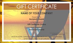 Travel Gift Certificate Templates