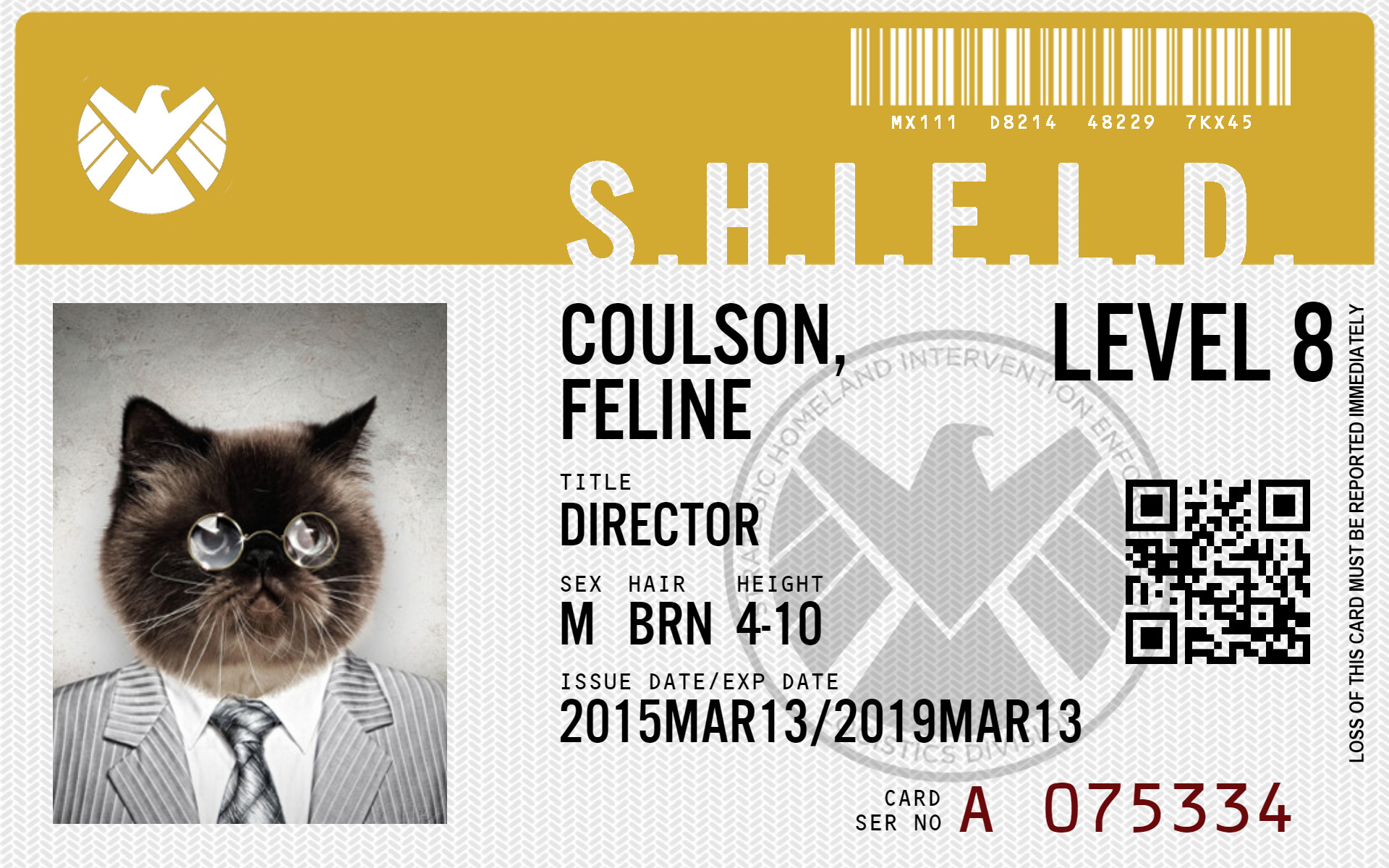 Agents of SHIELD ID Maker Create your own ID card or badge