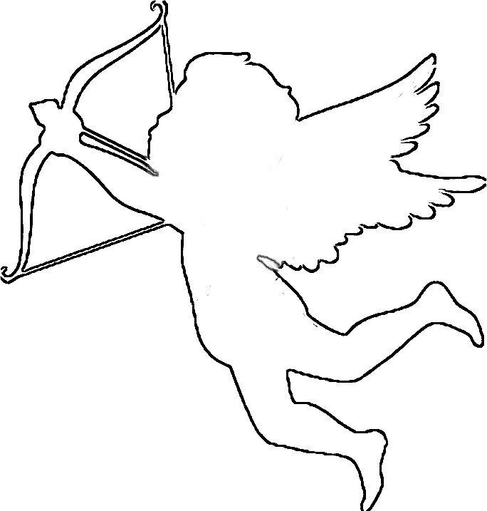 Cupid clipart easy Pencil and in color cupid clipart easy