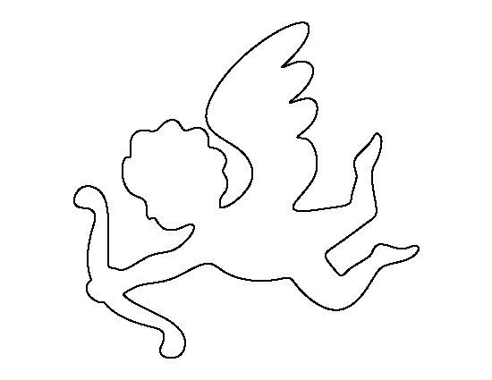 Cupid pattern Use the printable outline for crafts