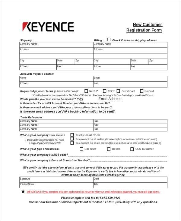 Registration Form Templates