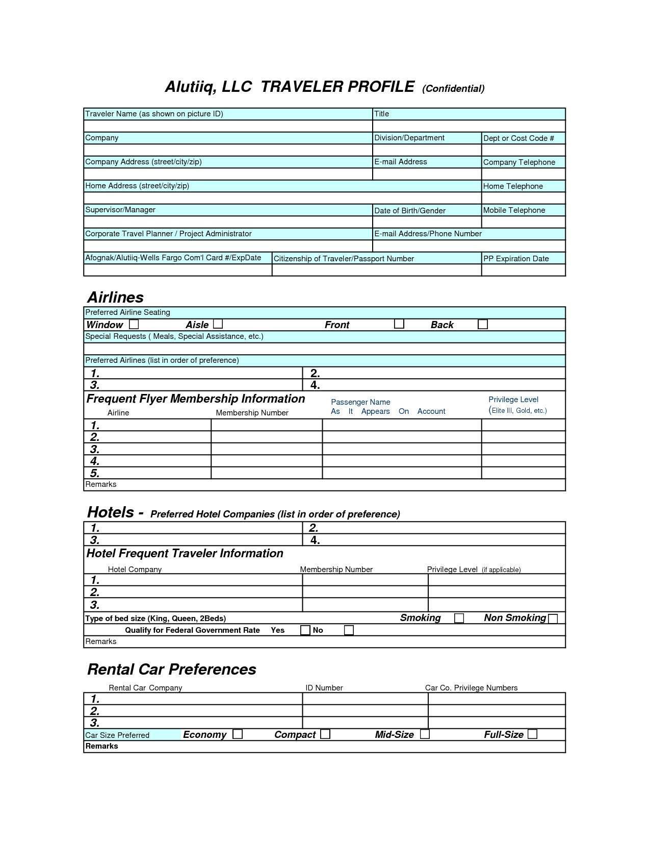 28 of Customer Profile Template Excel