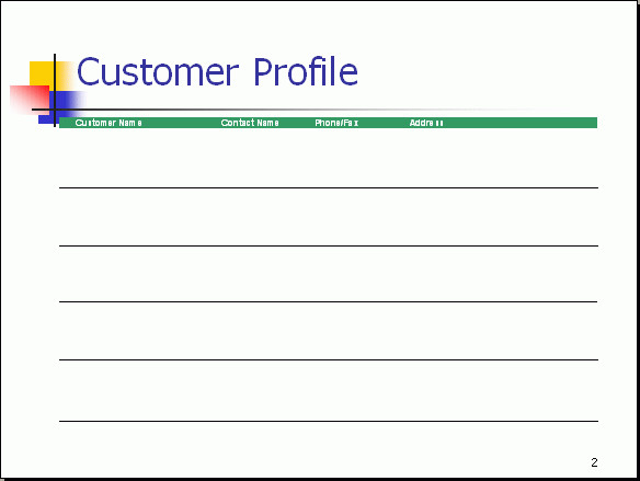 customer profile template word Ten mon Misconceptions