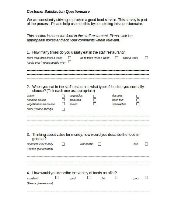 26 Survey Templates Word PDF