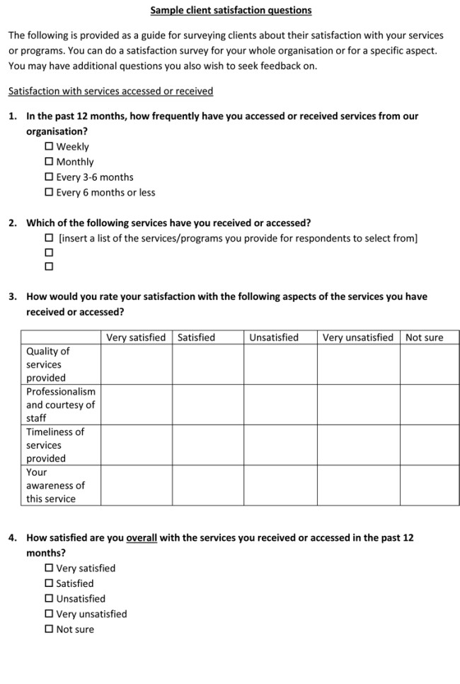 Customer Satisfaction Survey Template and Samples