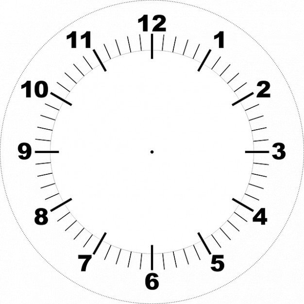 Face printable clock