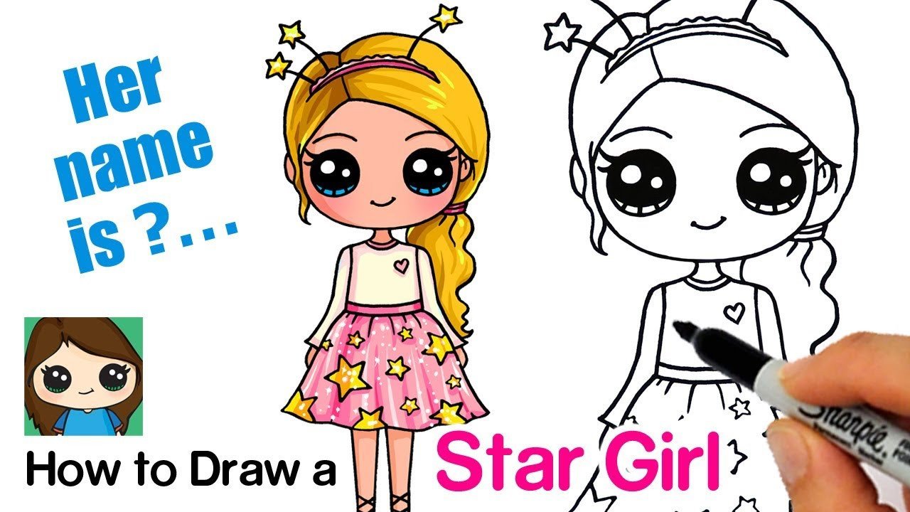 How to Draw a StarShine Sparkle Cute Girl