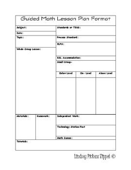 Daily Lesson Planning Template Example Vertical PDF by