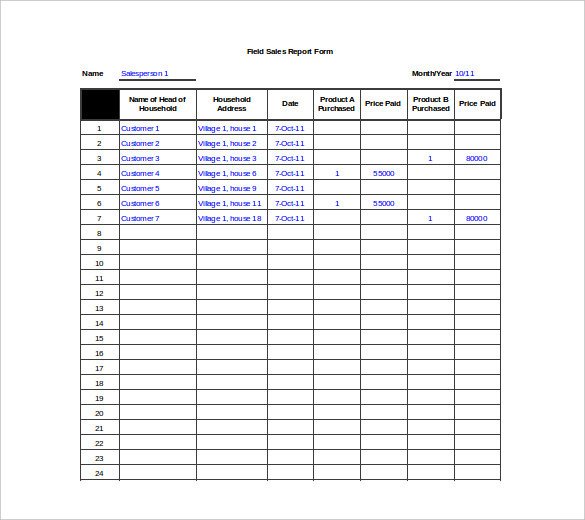 30 Sales Report Templates PDF Excel Word