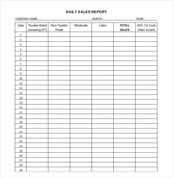 64 Daily Report Templates PDF Docs Excel