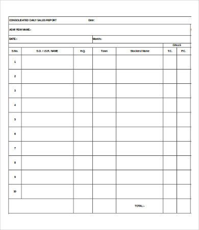 Excel Sales Template 8 Free Excel Documents Download