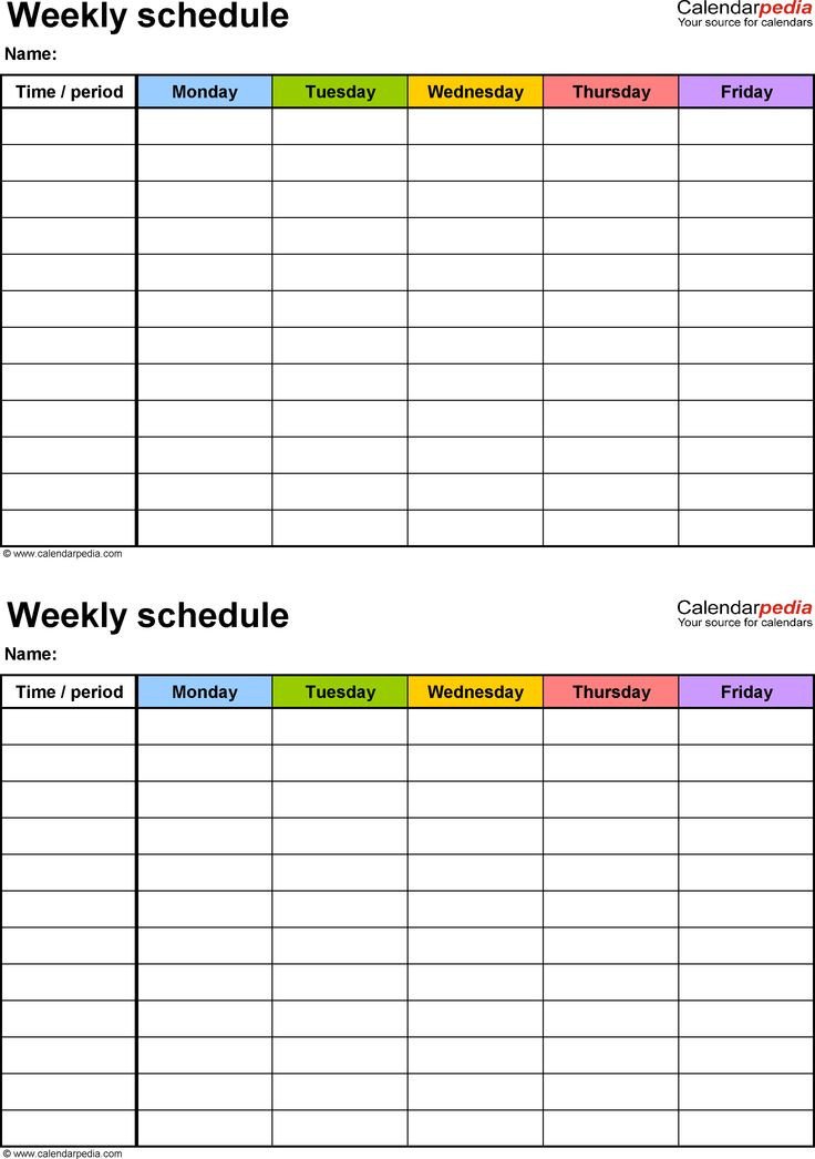 Best 25 Daily schedule template ideas on Pinterest