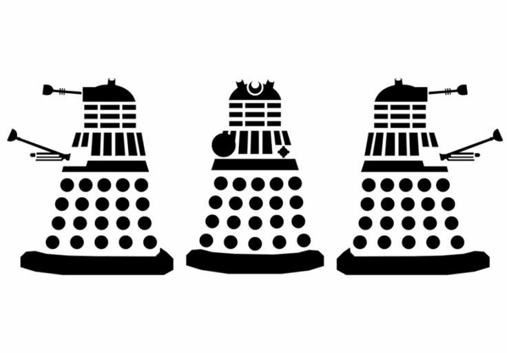 Dalek stencil Doctor Who