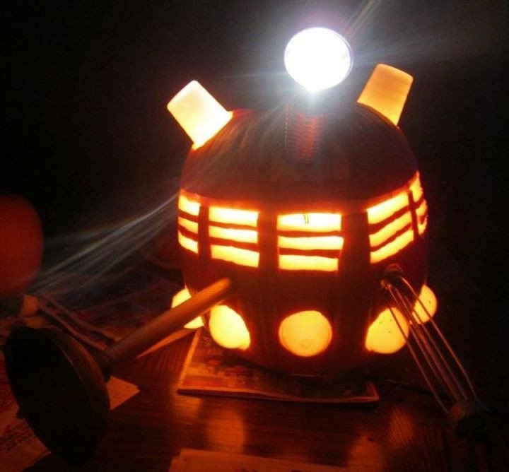 Doctor Who Dalek pumpkin carving Doctor Who