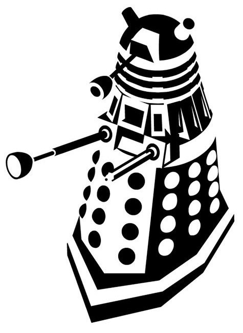 Doodle Craft Doctor Who silhouette stencils