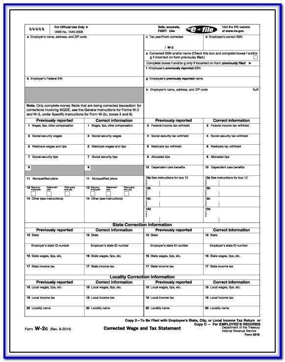 Blank W2 Forms For Employees Form Resume Examples