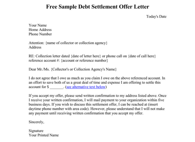 Debt Letter Template 10 Samples for Word PDF