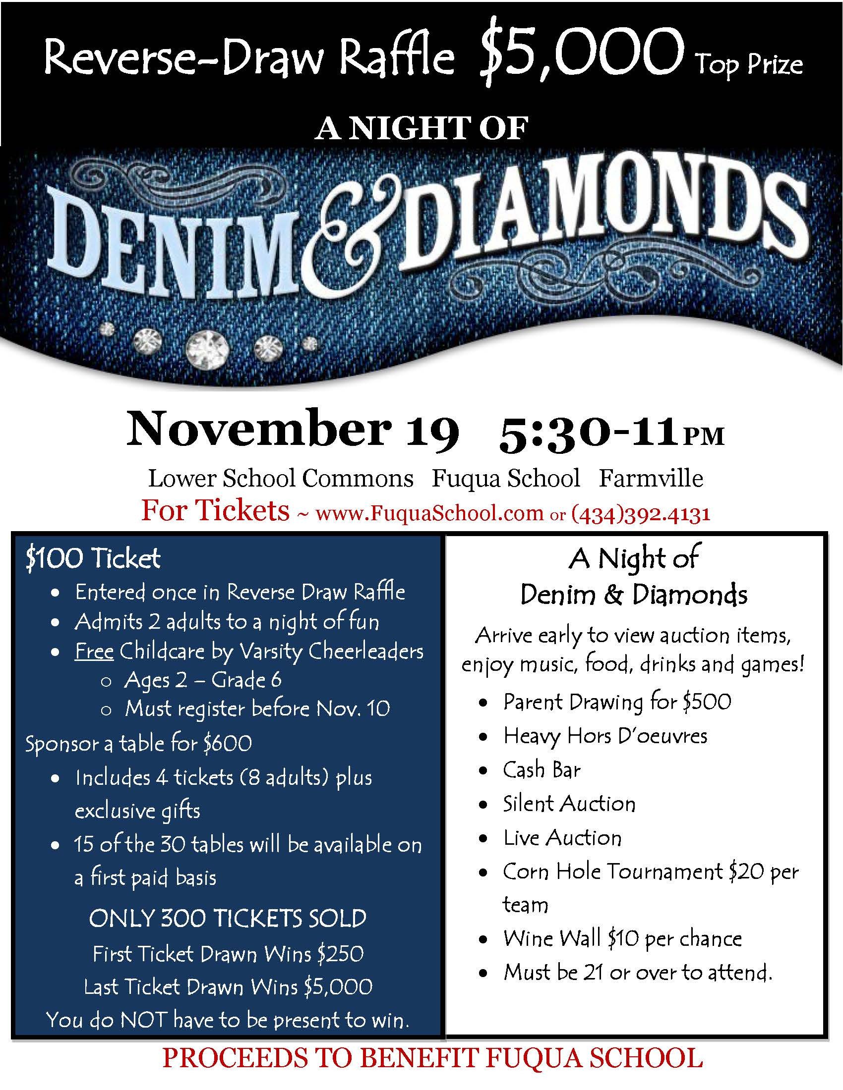 21 of Diamonds Denim Event Flyers Template
