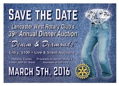Lancaster West Rotary to host 39th annual dinner auction
