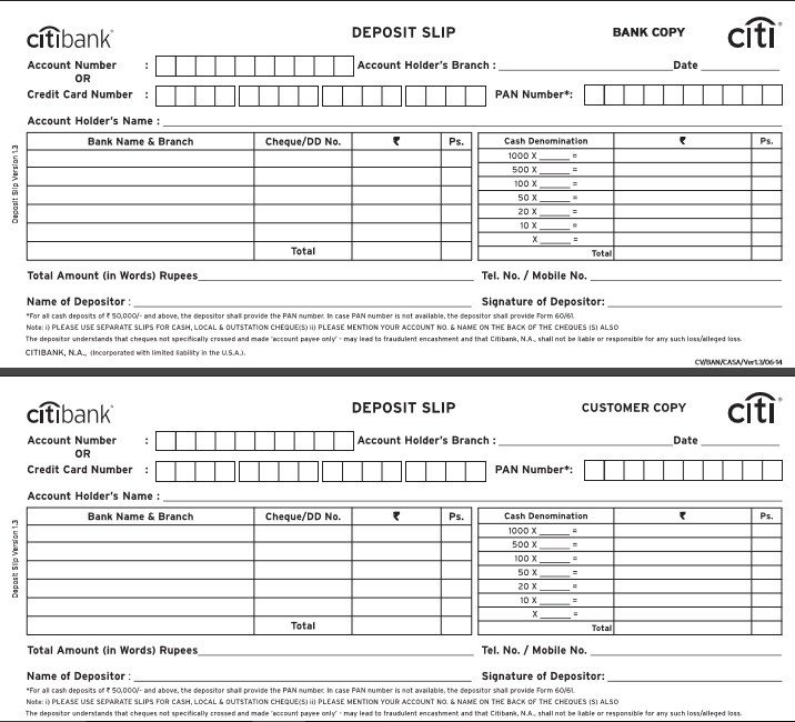 3 Bank Deposit Slip Template Excel Word And PDF Excel Tmp