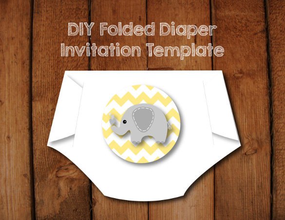 10 Diaper Invitation Templates Free Sample Example
