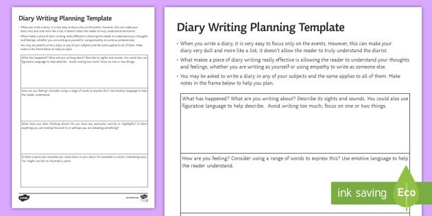 GCSE Diary Planning All Subjects Worksheet Worksheet