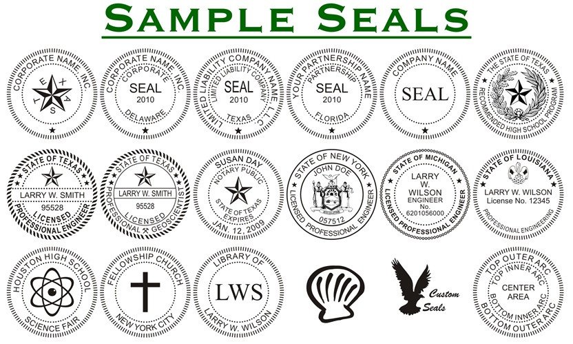 Corporate Seal Stamp Template Clip showserogon