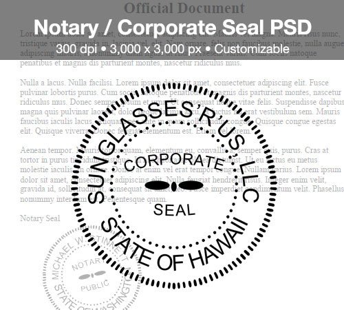 Notary Corporate Seal PSD by spentoggle on DeviantArt