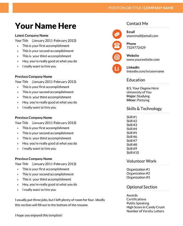 How to Write a Digital Marketing Resume From Basics to