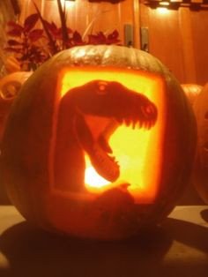 dinosaur pumpkin carving patterns Google Search