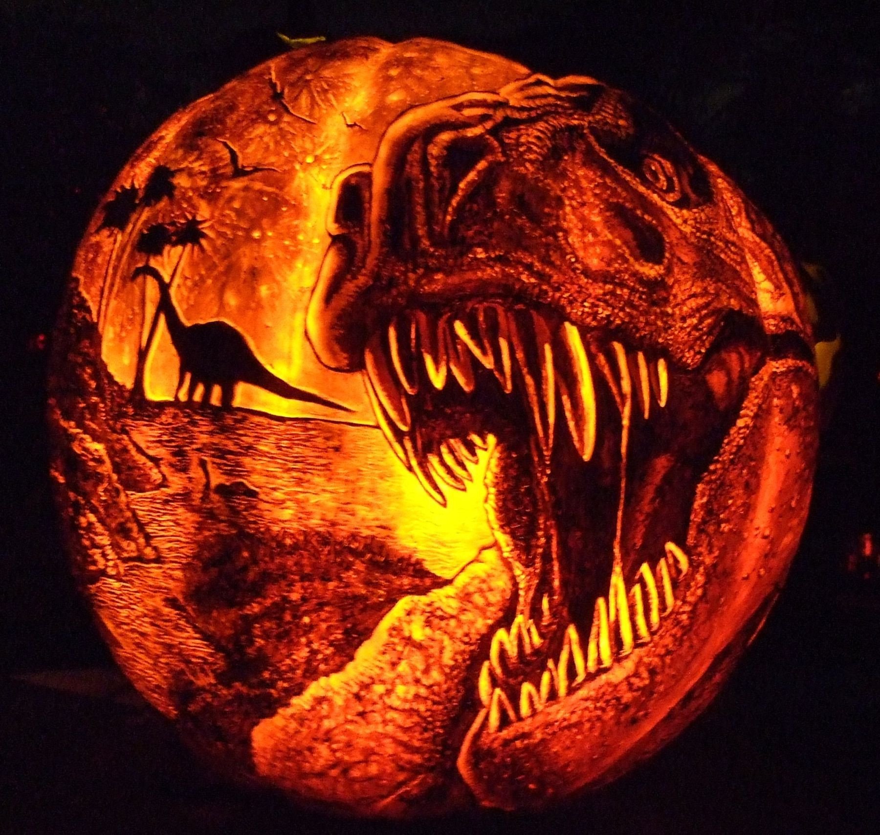 dinosaur pumpkin carvings Google Search