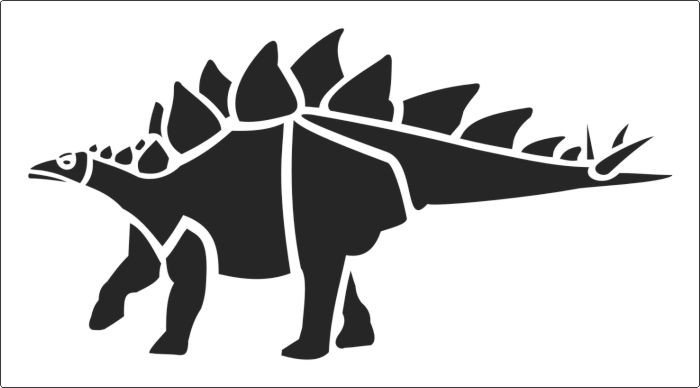 Popular dinosaur stencil to online now