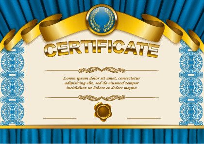 Diploma certificate template free vector 13 008