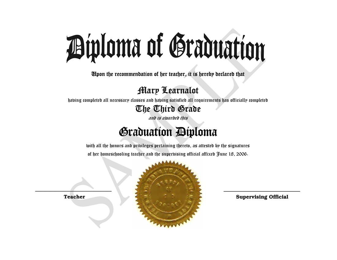 homeschooling diplomas quick easy template for home