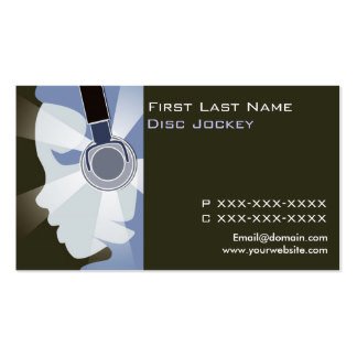 1 000 Disc Jockey Business Cards and Disc Jockey Business