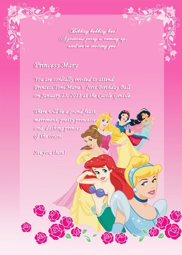 25 Best Ideas about Disney Princess Invitations on