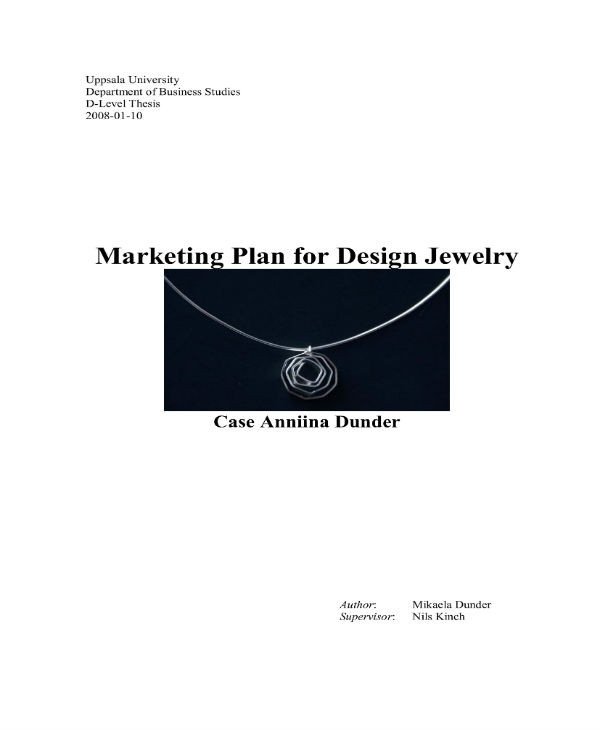 7 Jewelry Business Plan Templates PDF