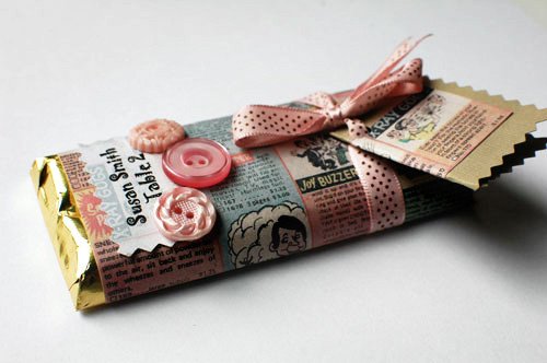 Make Wedding Candy Bar Wrappers from ic Books