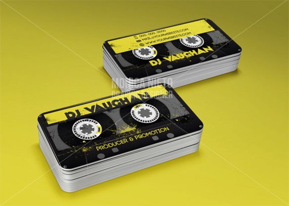 18 DJ Business Cards – Free PSD EPS AI InDesign Word