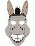 Donkey Mask Template