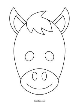 Printable Donkey Mask