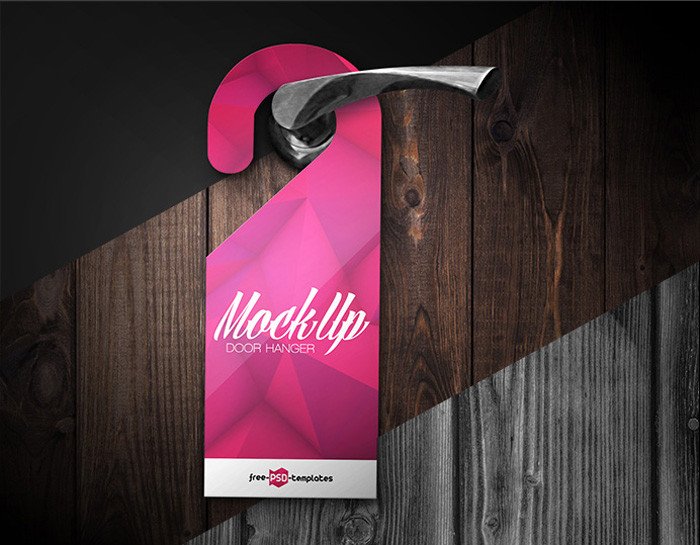 14 Free and Premium Door Hanger Mockup Templates DesignYep