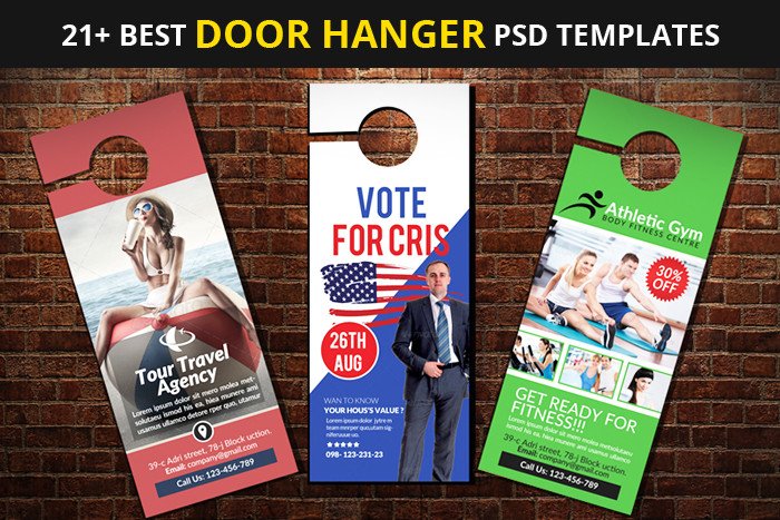 21 Best Door Hanger PSD Templates DesignYep