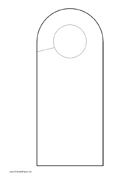 Printable Rounded Doorhanger FREE for pdf fee for