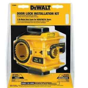 DeWalt Door Knob Lock Install Holesaw Bi Metal Wood Drill