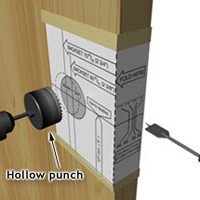 Install an exterior door handle or lockset 1