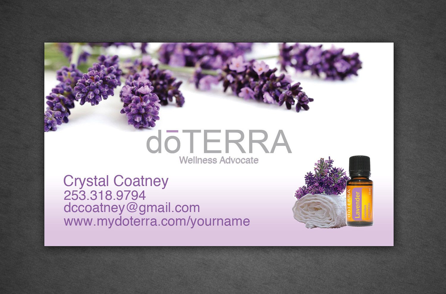 doTerra Business card Full Color professionally by